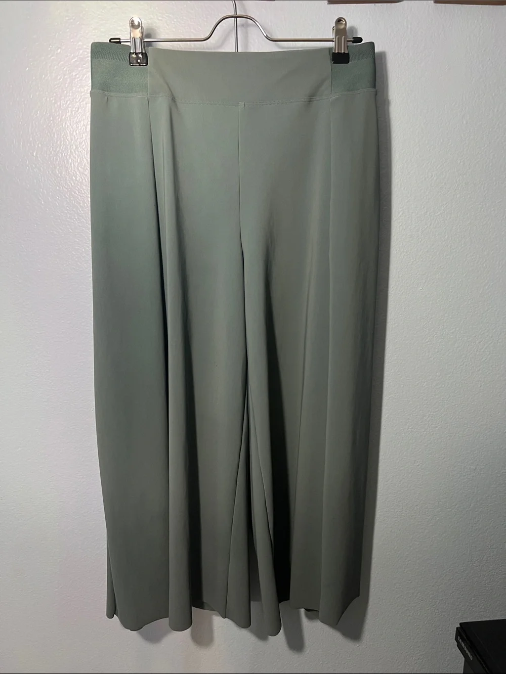 Athleta Cosmic Wrap Pant Sage Green High-Waist Wide Leg